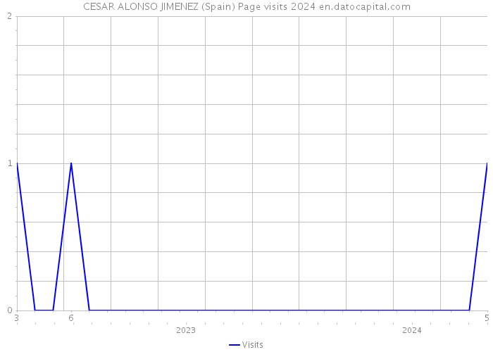 CESAR ALONSO JIMENEZ (Spain) Page visits 2024 