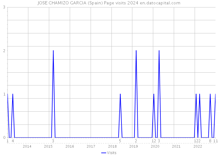 JOSE CHAMIZO GARCIA (Spain) Page visits 2024 
