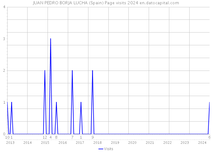 JUAN PEDRO BORJA LUCHA (Spain) Page visits 2024 