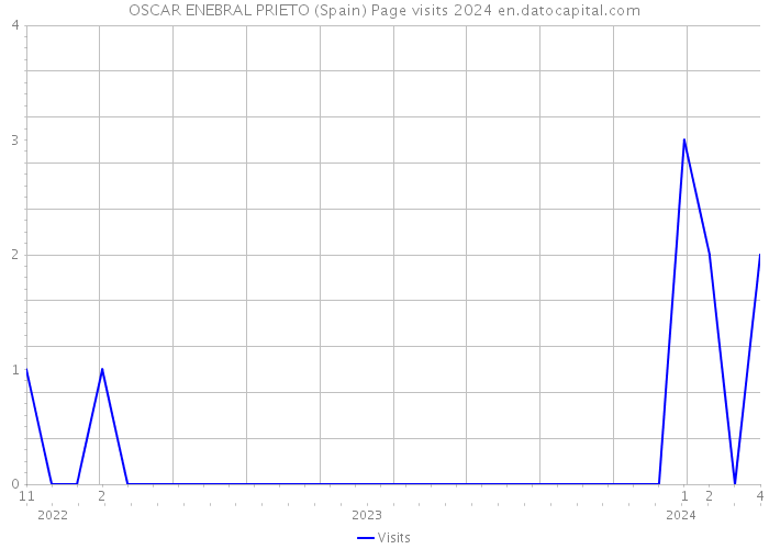 OSCAR ENEBRAL PRIETO (Spain) Page visits 2024 