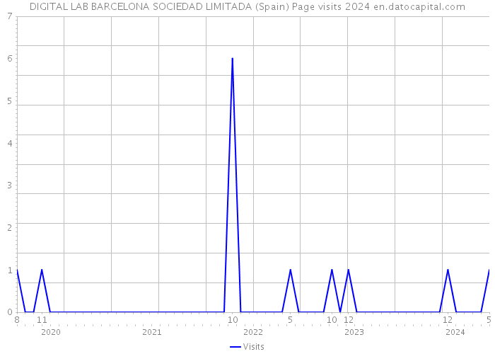 DIGITAL LAB BARCELONA SOCIEDAD LIMITADA (Spain) Page visits 2024 