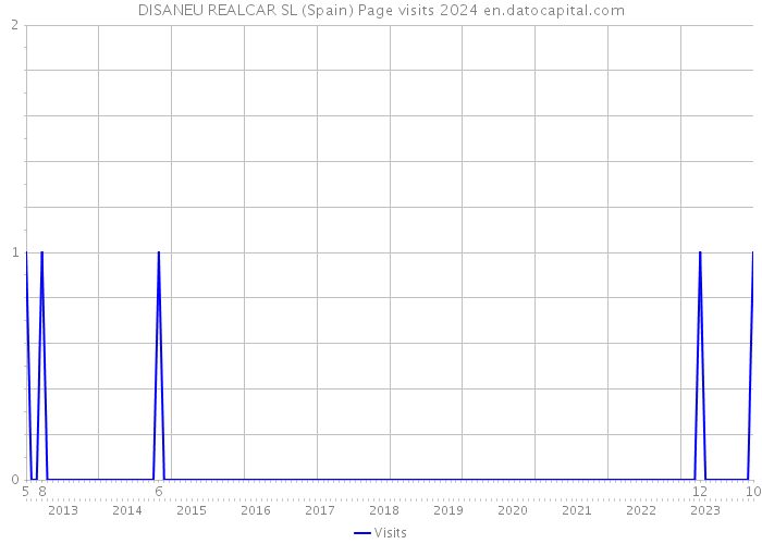 DISANEU REALCAR SL (Spain) Page visits 2024 