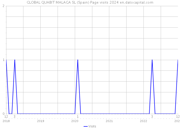 GLOBAL QUABIT MALAGA SL (Spain) Page visits 2024 