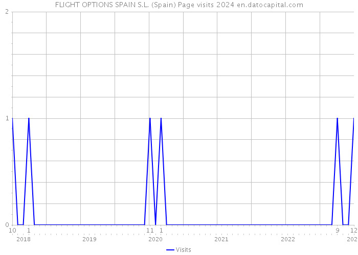 FLIGHT OPTIONS SPAIN S.L. (Spain) Page visits 2024 