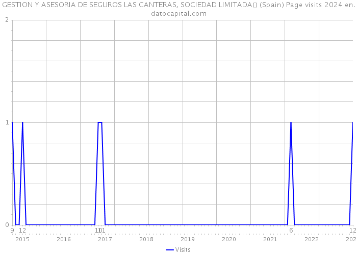 GESTION Y ASESORIA DE SEGUROS LAS CANTERAS, SOCIEDAD LIMITADA() (Spain) Page visits 2024 