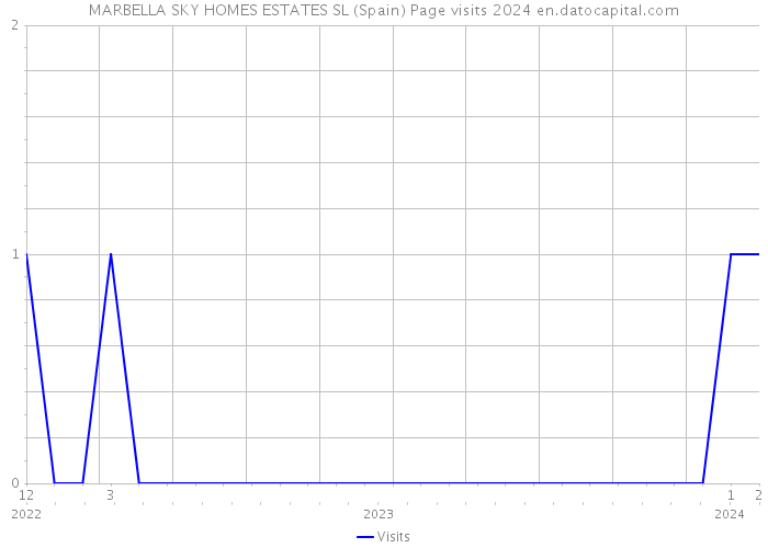 MARBELLA SKY HOMES ESTATES SL (Spain) Page visits 2024 
