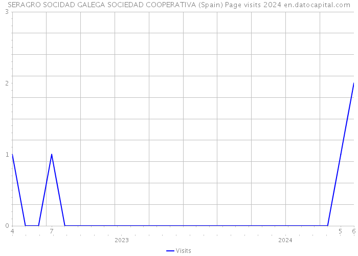 SERAGRO SOCIDAD GALEGA SOCIEDAD COOPERATIVA (Spain) Page visits 2024 