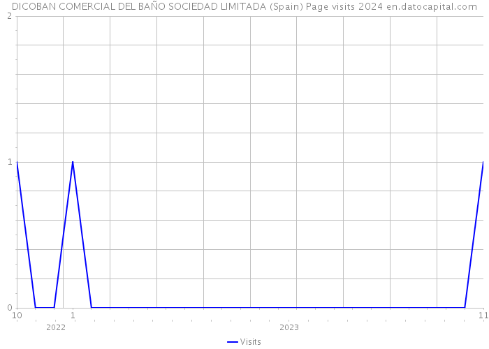 DICOBAN COMERCIAL DEL BAÑO SOCIEDAD LIMITADA (Spain) Page visits 2024 