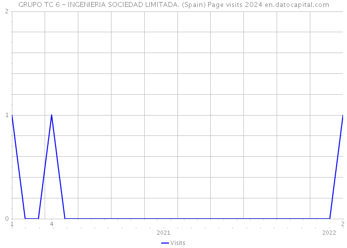 GRUPO TC 6 - INGENIERIA SOCIEDAD LIMITADA. (Spain) Page visits 2024 