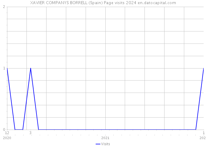 XAVIER COMPANYS BORRELL (Spain) Page visits 2024 