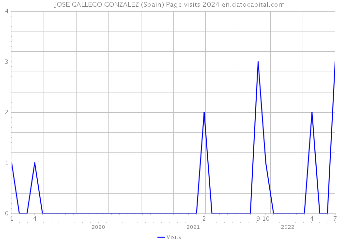JOSE GALLEGO GONZALEZ (Spain) Page visits 2024 
