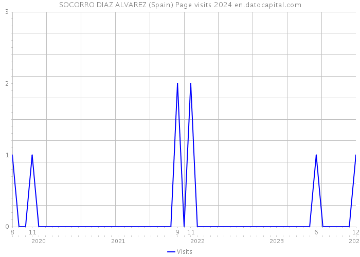 SOCORRO DIAZ ALVAREZ (Spain) Page visits 2024 