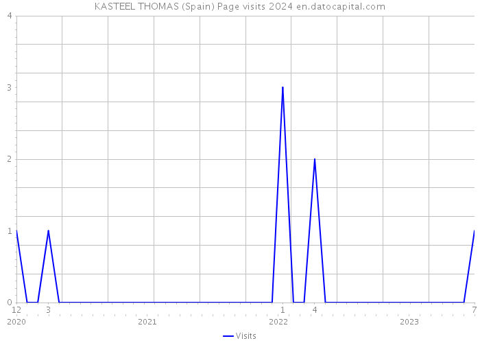 KASTEEL THOMAS (Spain) Page visits 2024 