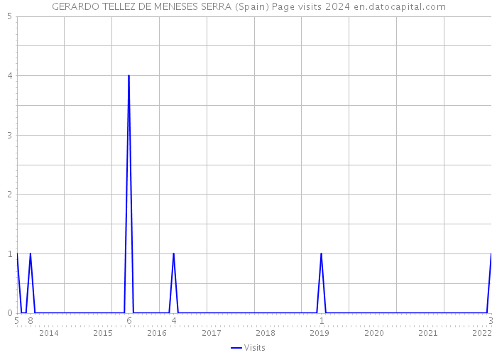 GERARDO TELLEZ DE MENESES SERRA (Spain) Page visits 2024 
