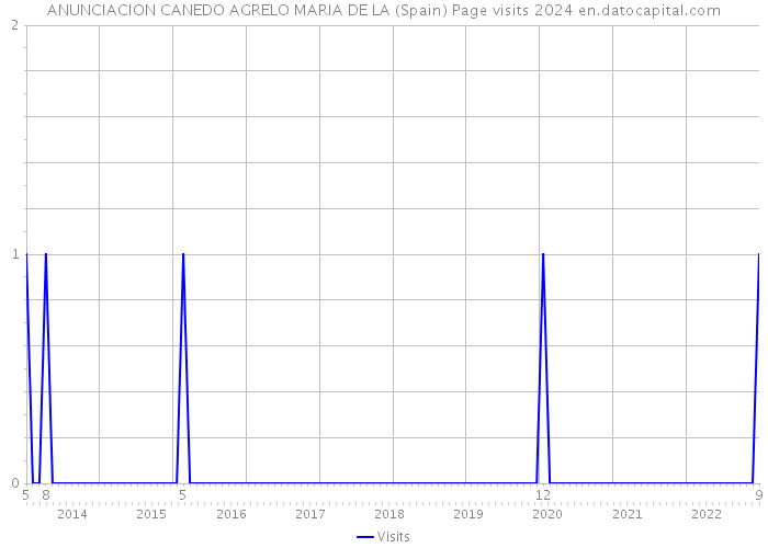 ANUNCIACION CANEDO AGRELO MARIA DE LA (Spain) Page visits 2024 