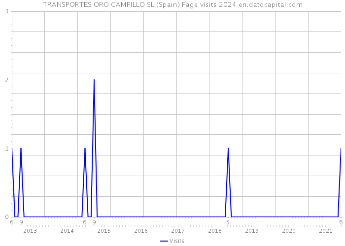 TRANSPORTES ORO CAMPILLO SL (Spain) Page visits 2024 