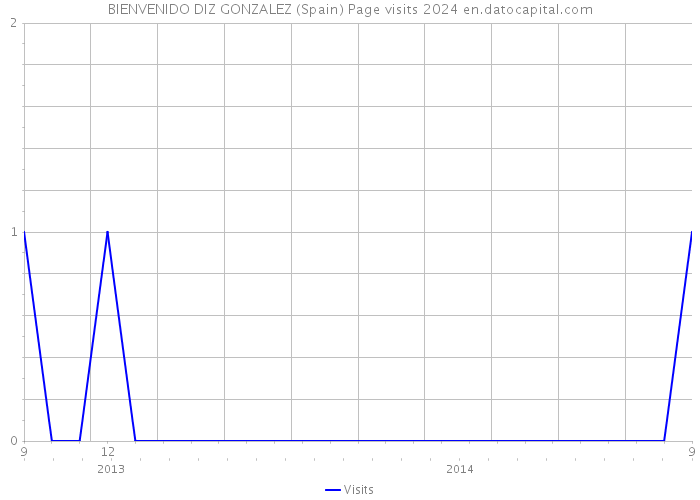 BIENVENIDO DIZ GONZALEZ (Spain) Page visits 2024 