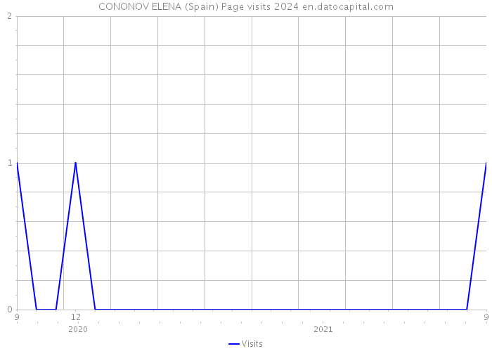 CONONOV ELENA (Spain) Page visits 2024 