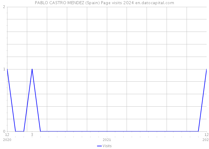 PABLO CASTRO MENDEZ (Spain) Page visits 2024 
