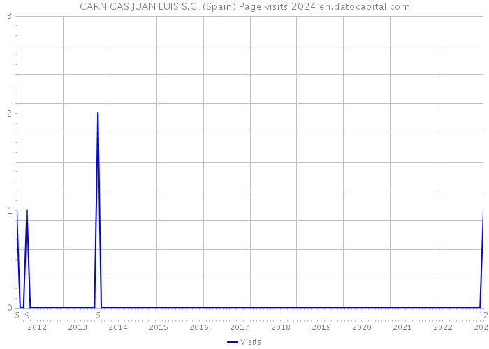 CARNICAS JUAN LUIS S.C. (Spain) Page visits 2024 