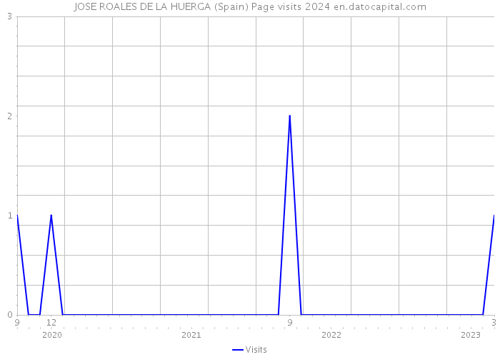 JOSE ROALES DE LA HUERGA (Spain) Page visits 2024 