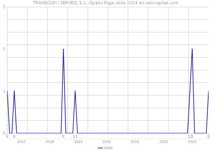 TRANSGUIX I SERVEIS, S. L. (Spain) Page visits 2024 