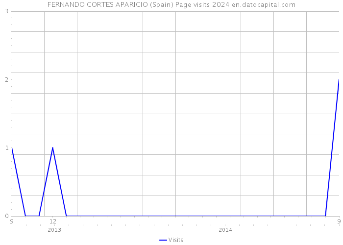FERNANDO CORTES APARICIO (Spain) Page visits 2024 