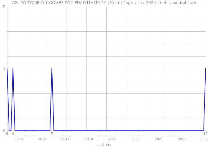 GRUPO TORIBIO Y GOMEZ SOCIEDAD LIMITADA (Spain) Page visits 2024 