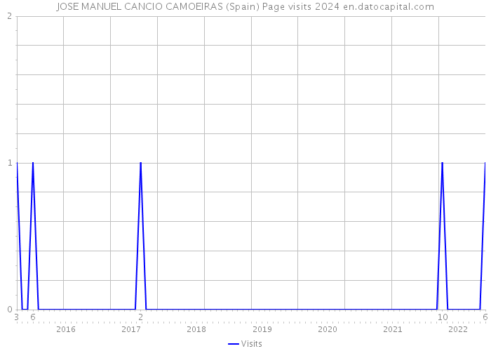 JOSE MANUEL CANCIO CAMOEIRAS (Spain) Page visits 2024 