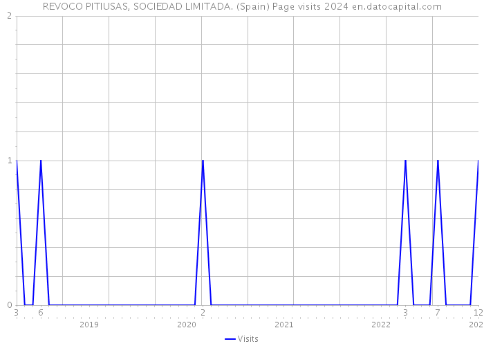 REVOCO PITIUSAS, SOCIEDAD LIMITADA. (Spain) Page visits 2024 