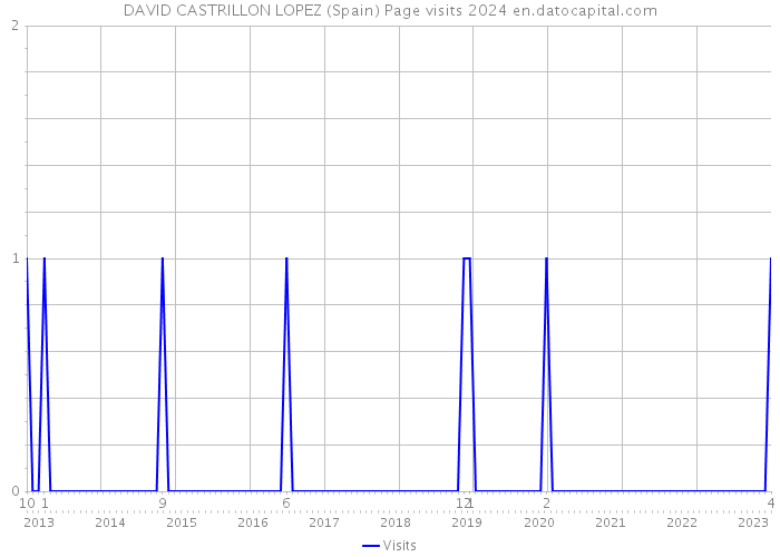 DAVID CASTRILLON LOPEZ (Spain) Page visits 2024 