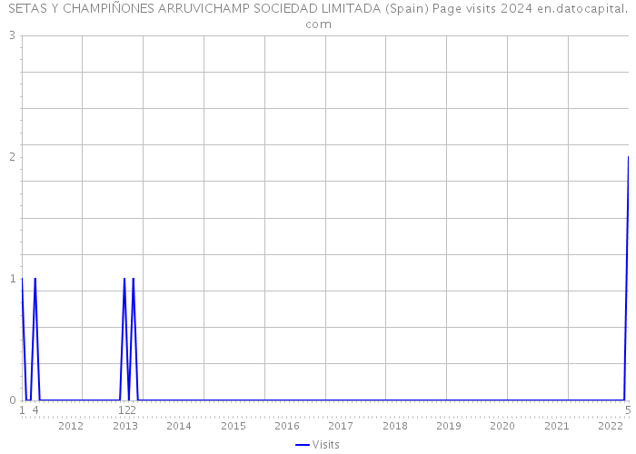 SETAS Y CHAMPIÑONES ARRUVICHAMP SOCIEDAD LIMITADA (Spain) Page visits 2024 