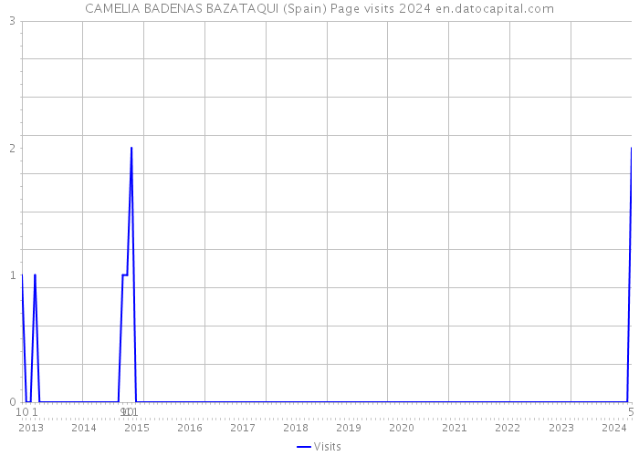 CAMELIA BADENAS BAZATAQUI (Spain) Page visits 2024 