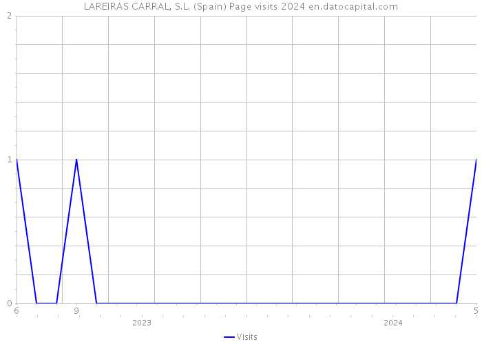 LAREIRAS CARRAL, S.L. (Spain) Page visits 2024 