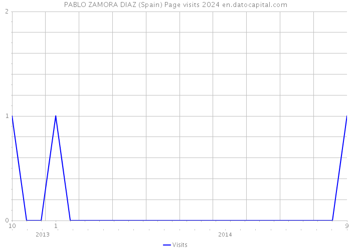 PABLO ZAMORA DIAZ (Spain) Page visits 2024 