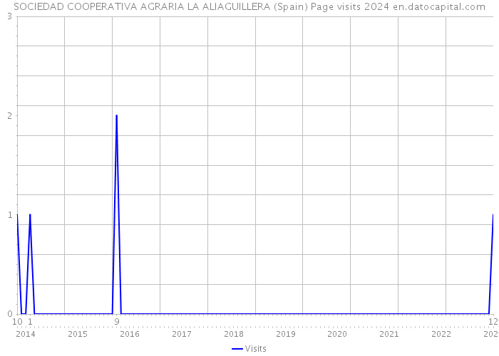 SOCIEDAD COOPERATIVA AGRARIA LA ALIAGUILLERA (Spain) Page visits 2024 