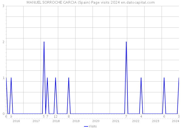 MANUEL SORROCHE GARCIA (Spain) Page visits 2024 