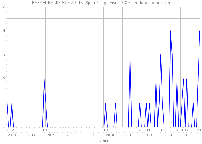 RAFAEL BARBERO MARTIN (Spain) Page visits 2024 