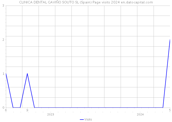 CLINICA DENTAL GAVIÑO SOUTO SL (Spain) Page visits 2024 