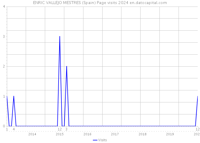 ENRIC VALLEJO MESTRES (Spain) Page visits 2024 