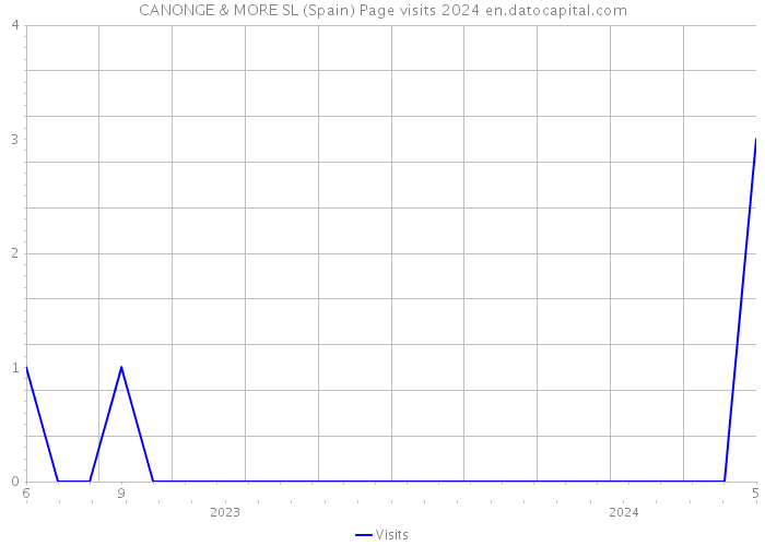 CANONGE & MORE SL (Spain) Page visits 2024 