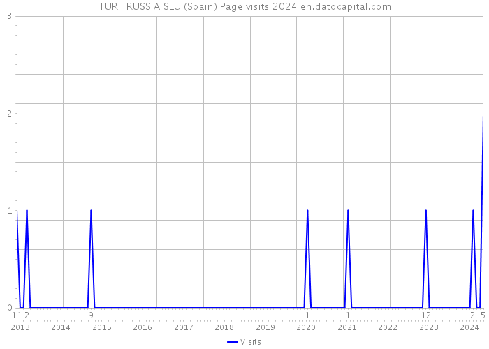 TURF RUSSIA SLU (Spain) Page visits 2024 