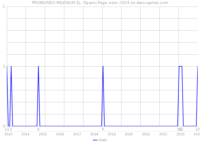 PROMUNDO MILENIUN SL. (Spain) Page visits 2024 