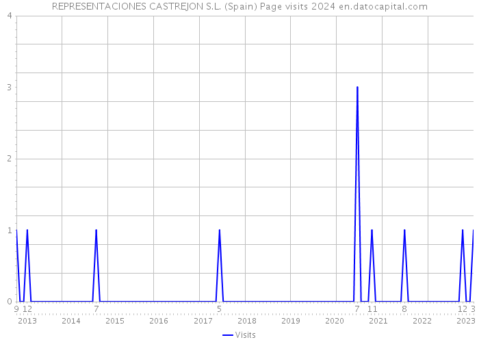 REPRESENTACIONES CASTREJON S.L. (Spain) Page visits 2024 