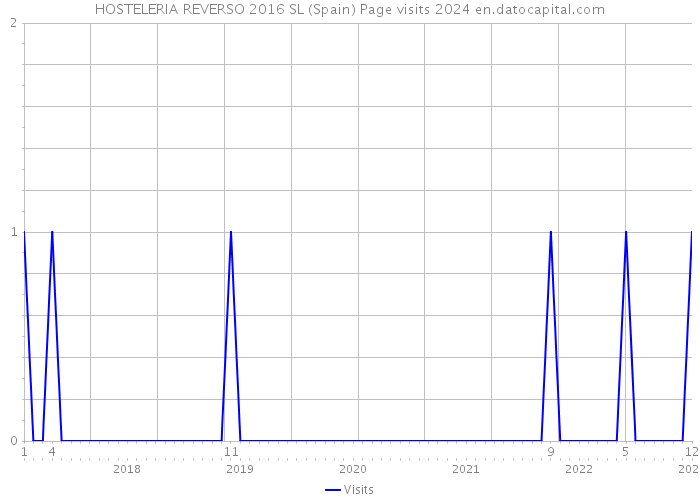 HOSTELERIA REVERSO 2016 SL (Spain) Page visits 2024 
