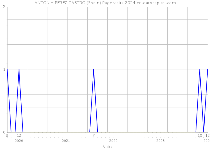 ANTONIA PEREZ CASTRO (Spain) Page visits 2024 
