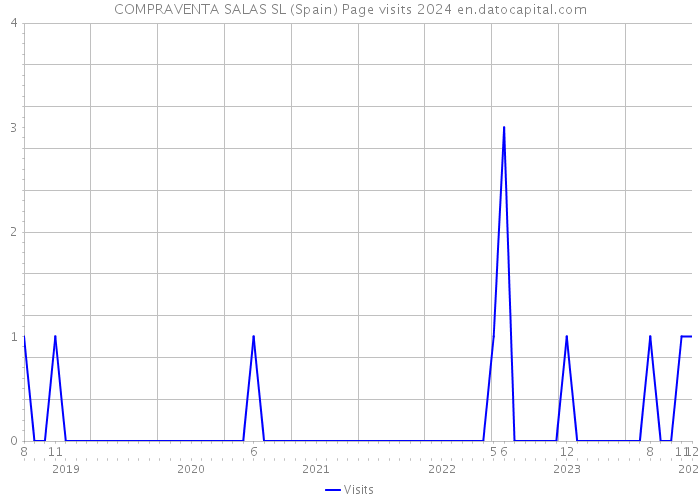 COMPRAVENTA SALAS SL (Spain) Page visits 2024 
