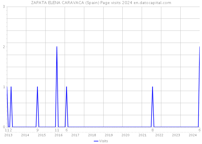ZAPATA ELENA CARAVACA (Spain) Page visits 2024 