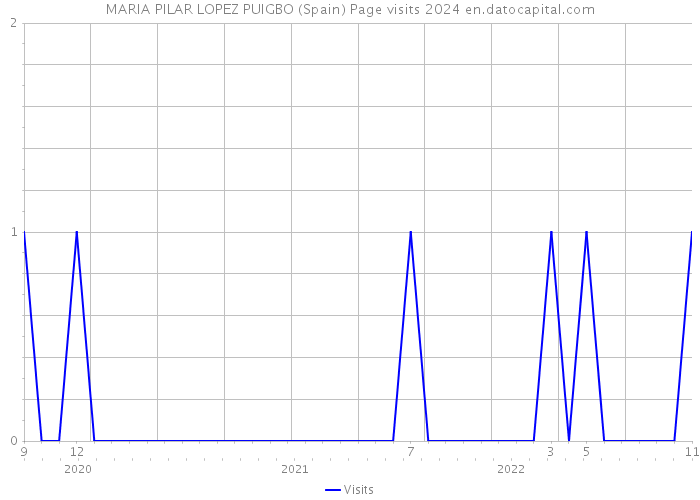 MARIA PILAR LOPEZ PUIGBO (Spain) Page visits 2024 
