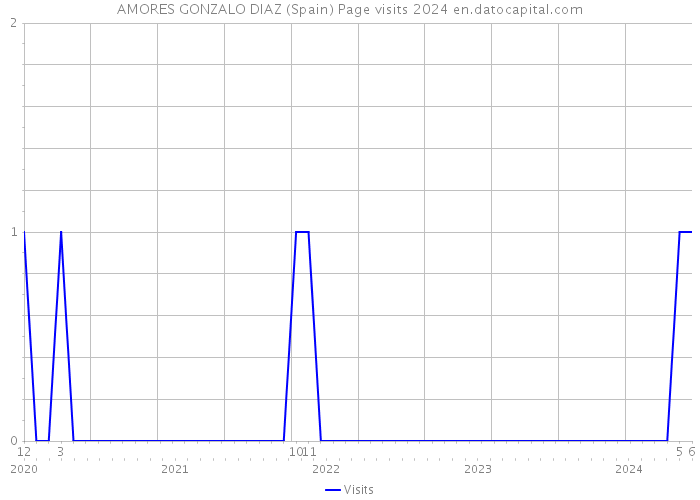 AMORES GONZALO DIAZ (Spain) Page visits 2024 